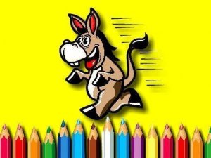 Donkey Coloring Activity for Kids