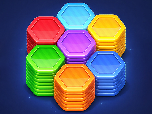 Hexa Color Stack Puzzle